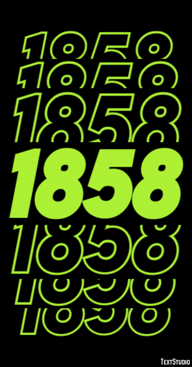 1858 Text Effect