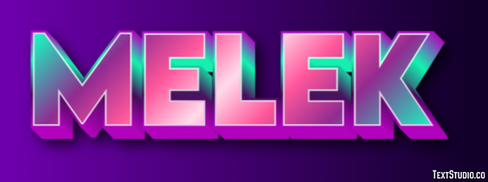 Melek Efeito de texto