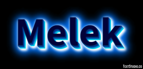 Melek Effetto testo
