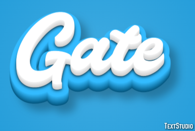 Gate Efekt tekstowy