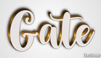 Gate Text Effect