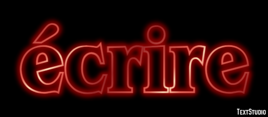 écrire Text Effect