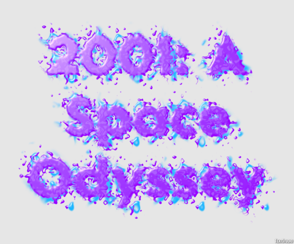 2001: A Space Odyssey Text Effect