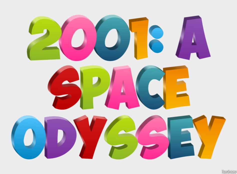 2001: A Space Odyssey Texteffekt