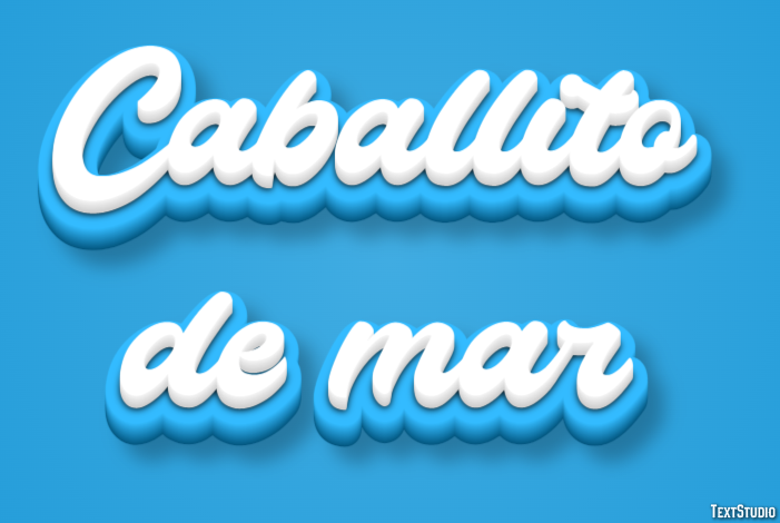 Caballito de mar Efecto de Texto
