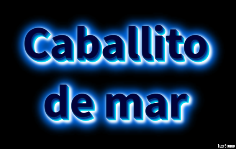 Caballito de mar Efecto de texto