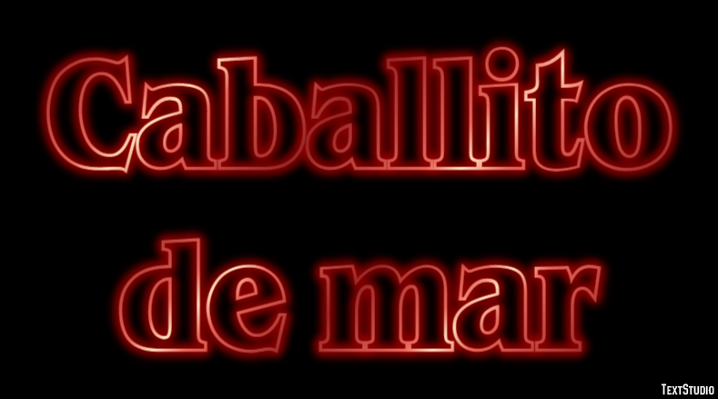 Caballito de mar Efecto de Texto