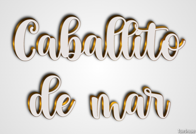 Caballito de mar Efecto de Texto