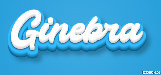 Ginebra Texteffekt