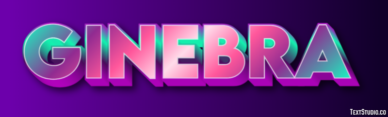 Ginebra Texteffekt