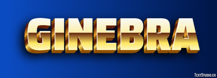 Ginebra Texteffekt