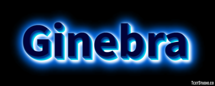 Ginebra Texteffekt