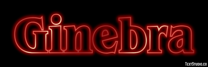 Ginebra Texteffekt
