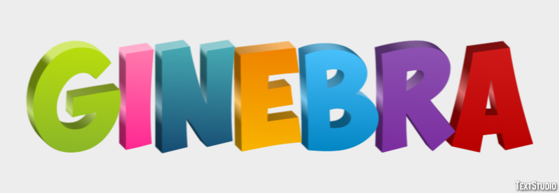 Ginebra Efecto de Texto