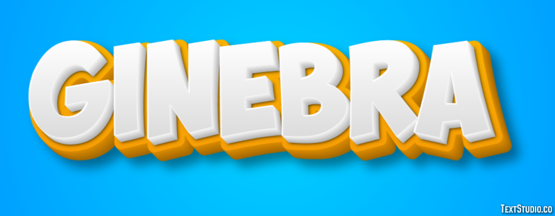 Ginebra Efecto de Texto