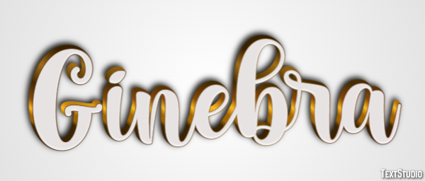 Ginebra Texteffekt
