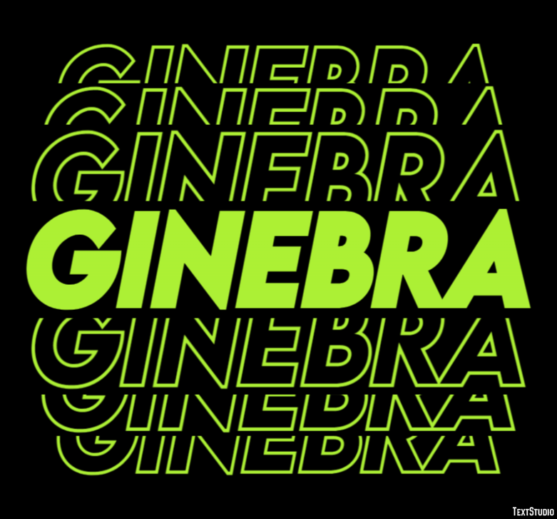 Ginebra Efecto de Texto