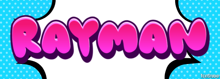 Rayman Text effect