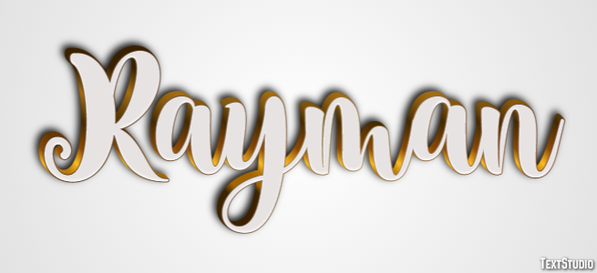 Rayman Text effect