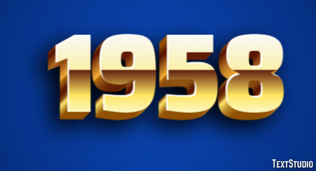 1958 Texteffekt