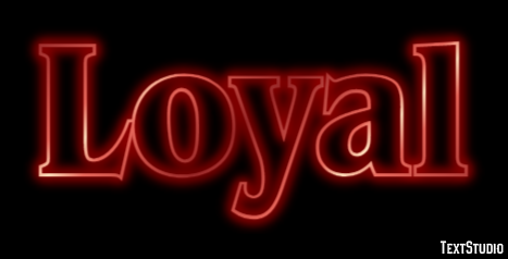 Loyal テキスト効果