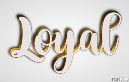 Loyal Tekst effect