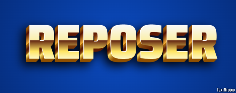 Reposer Effet de texte