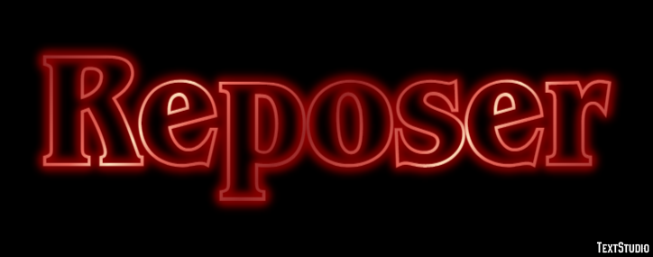 Reposer Effet de texte