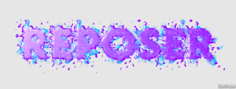 Reposer Effet de texte