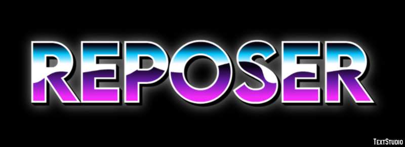 Reposer Effet de texte