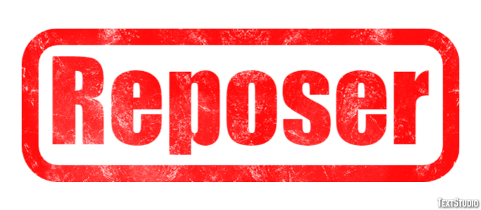 Reposer Effet de Texte