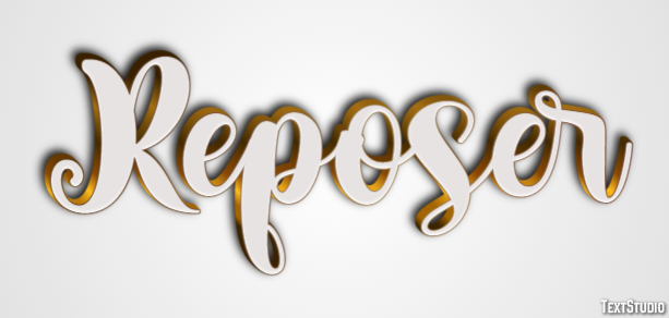 Reposer Effet de texte