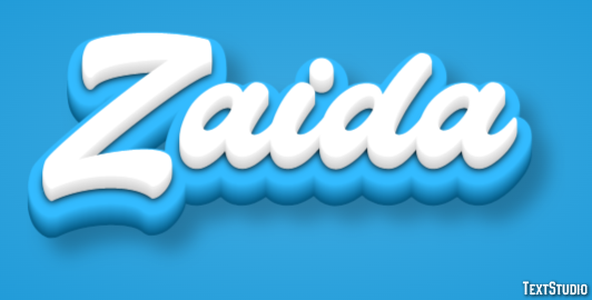 Zaida Text effect