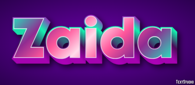 Zaida Text effect