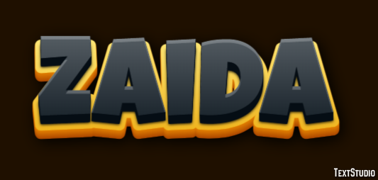 Zaida Text effect