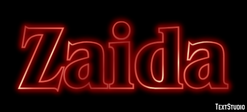 Zaida Text effect