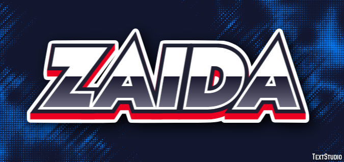 Zaida Text effect