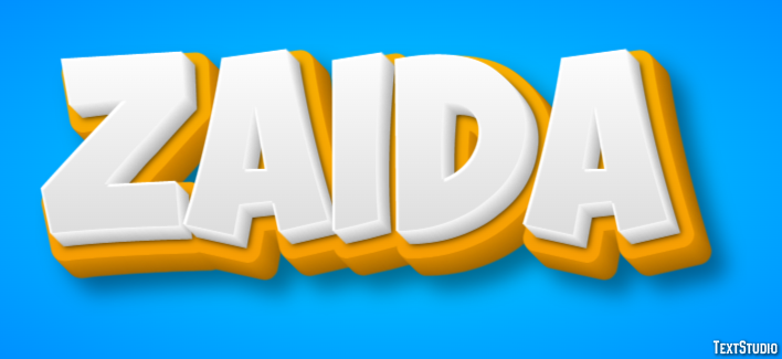 Zaida Text effect
