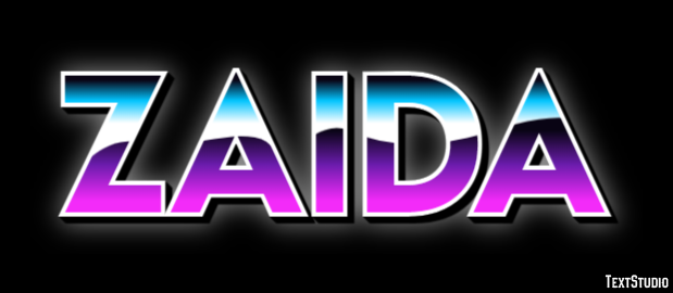 Zaida Text effect