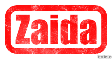 Zaida Text effect