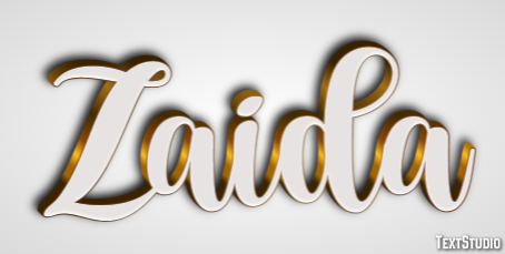 Zaida Text effect
