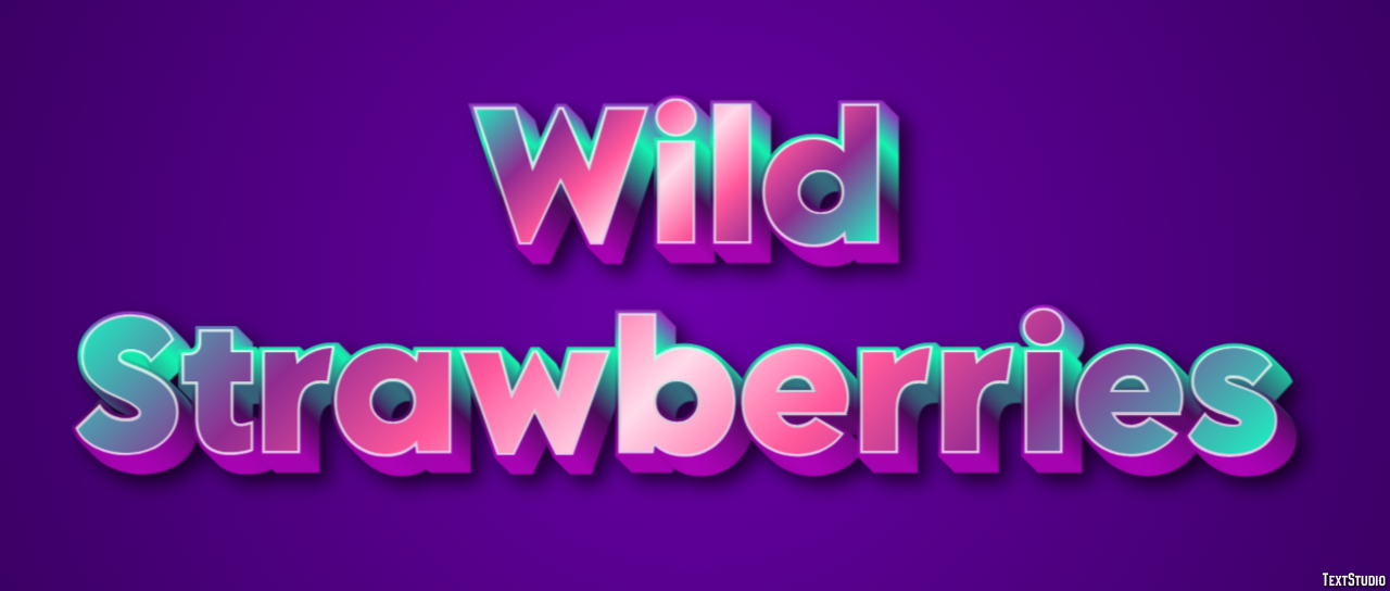 Wild Strawberries Effet de Texte
