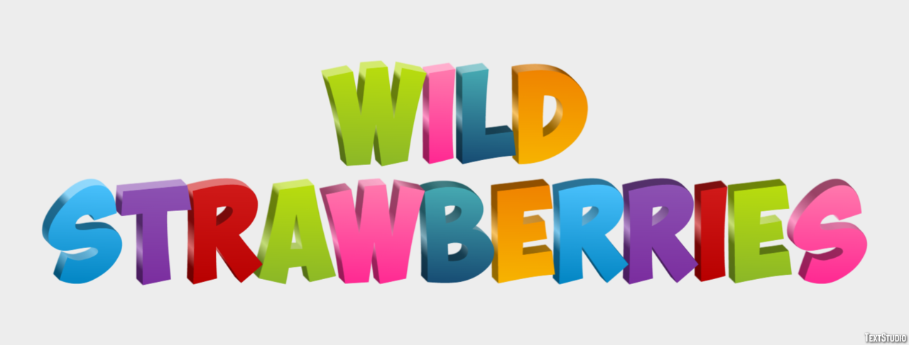Wild Strawberries Effet de Texte