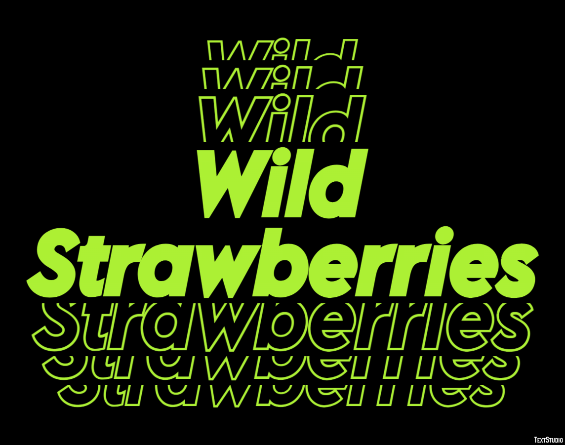 Wild Strawberries Text Effect