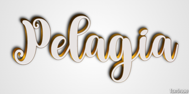 Pelagia Эффект текста