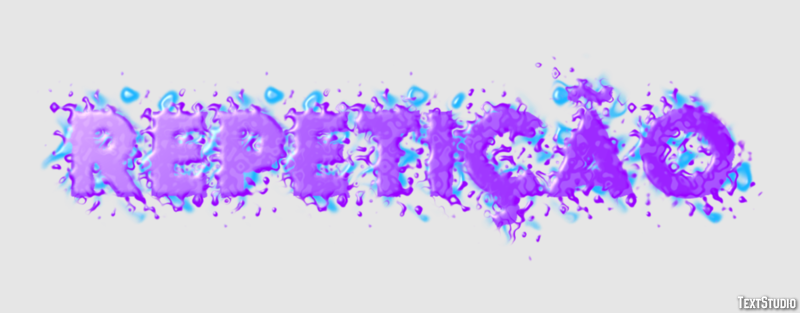 Repetição Efeito de texto