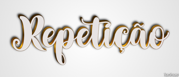 Repetição Efeito de texto