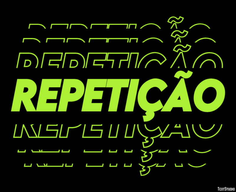 Repetição Efeito do texto