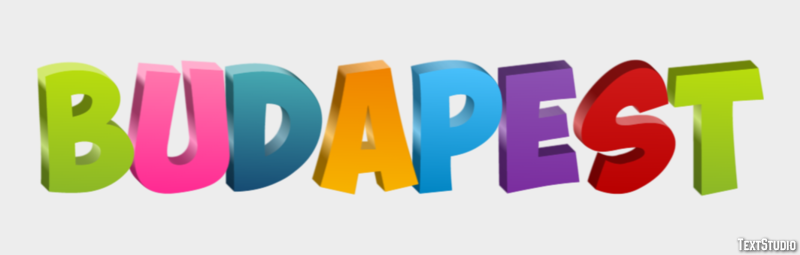 Budapest Text Effect