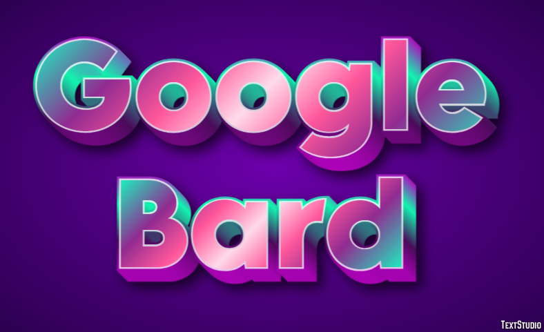 Google Bard Efeito de texto